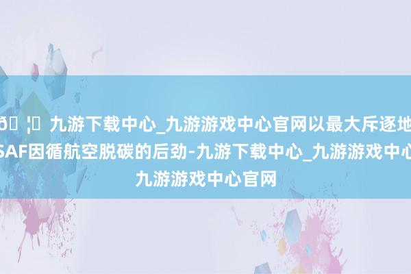 🦄九游下载中心_九游游戏中心官网以最大斥逐地进展SAF因循航空脱碳的后劲-九游下载中心_九游游戏中心官网