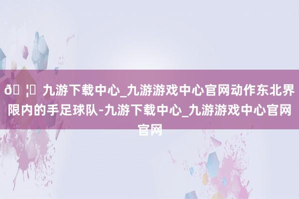🦄九游下载中心_九游游戏中心官网动作东北界限内的手足球队-九游下载中心_九游游戏中心官网